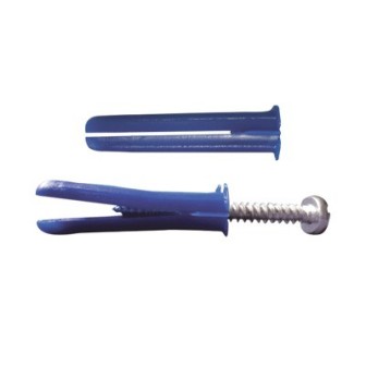 TP3KIT THORSMAN Package with 6 blue conical plastic anchor 2  of length and 6 screw 1