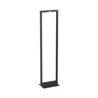 R2P PANDUIT Standard 19-inch 2-Post Rack 12-24 Threaded E-Rails Aluminum 45 RU Black