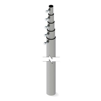 SLM15 SYSCOM TOWERS 49.2 ft (15 m) 5 Concentrical Sections Telescopic Mast (Requires