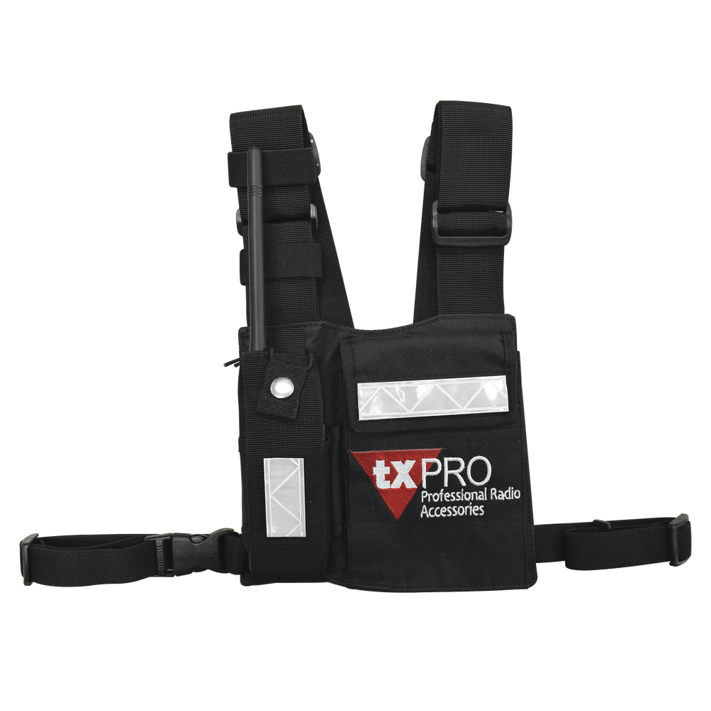 TX PRO CPPTXP Universal Chest Pack with Radio Holder Pen Holder