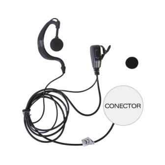 TX PRO TXEHI Microphone - adjustable ear clip headset for ICOM I