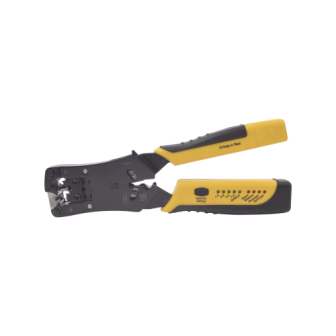 EP376C EPCOM POWERLINE Crimper with UTP/STP Cable Test Jack Modular Plug for RJ45/RJ1