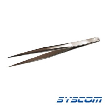 758TW342 Syscom Techni-Tool Tweezer Boley Style Solid Carbon Steel 4 3/4 (12.0 cm) Lo