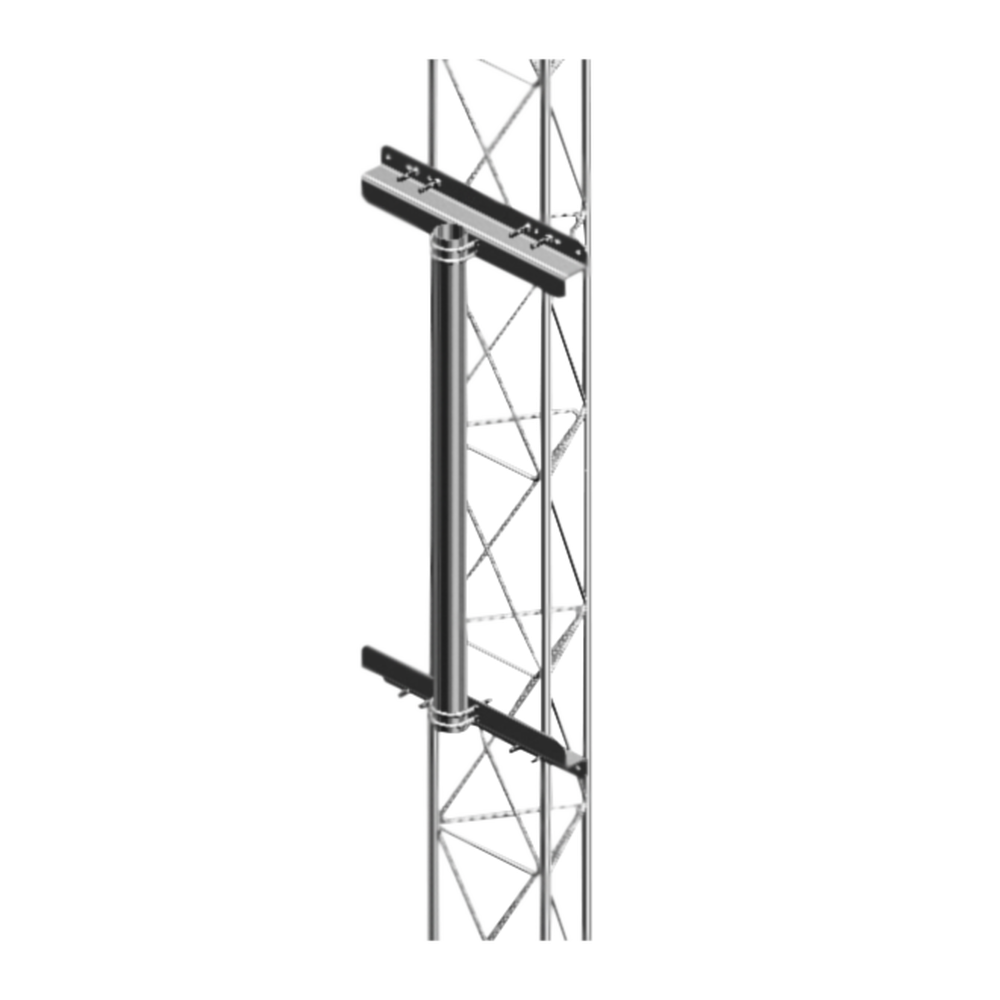 SFM1MG SYSCOM TOWERS 3.3 ft Robust Mast for Installation in Tower Sections STZ30G STZ