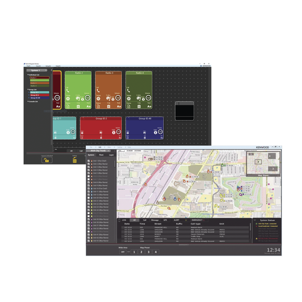 KAS20KIT KENWOOD AVL & DISPATCH SOFTWARE STANDALONE & MULTI-CLIENT OPERATION KAS-20-K