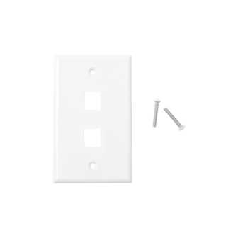 LPFP17 LINKEDPRO BY EPCOM Faceplate 2-Port - White LP-FP-17