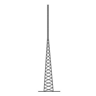 SS080D90K ROHN Self-Supporting tower 80 ft (24 m). SSV HEAVY DUTY Series SS-080-D90K