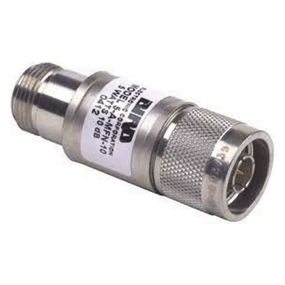 5AMFN10 sinmarca 10 dB Direct Attenuator 5 Watt Maximum DC-4 GHz N Male-Female Connec