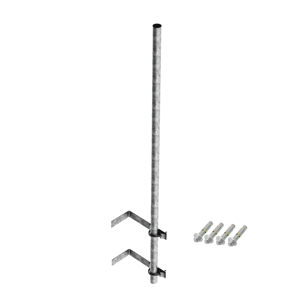 SMRP1 SYSCOM TOWERS 3 m Mast of 1-1/4" Diameter with Wall Attachm