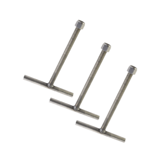 SAB60G SYSCOM TOWERS Set of 3 Anchors Hot-dip Galvanized Compatible with SBA60 SAB-60