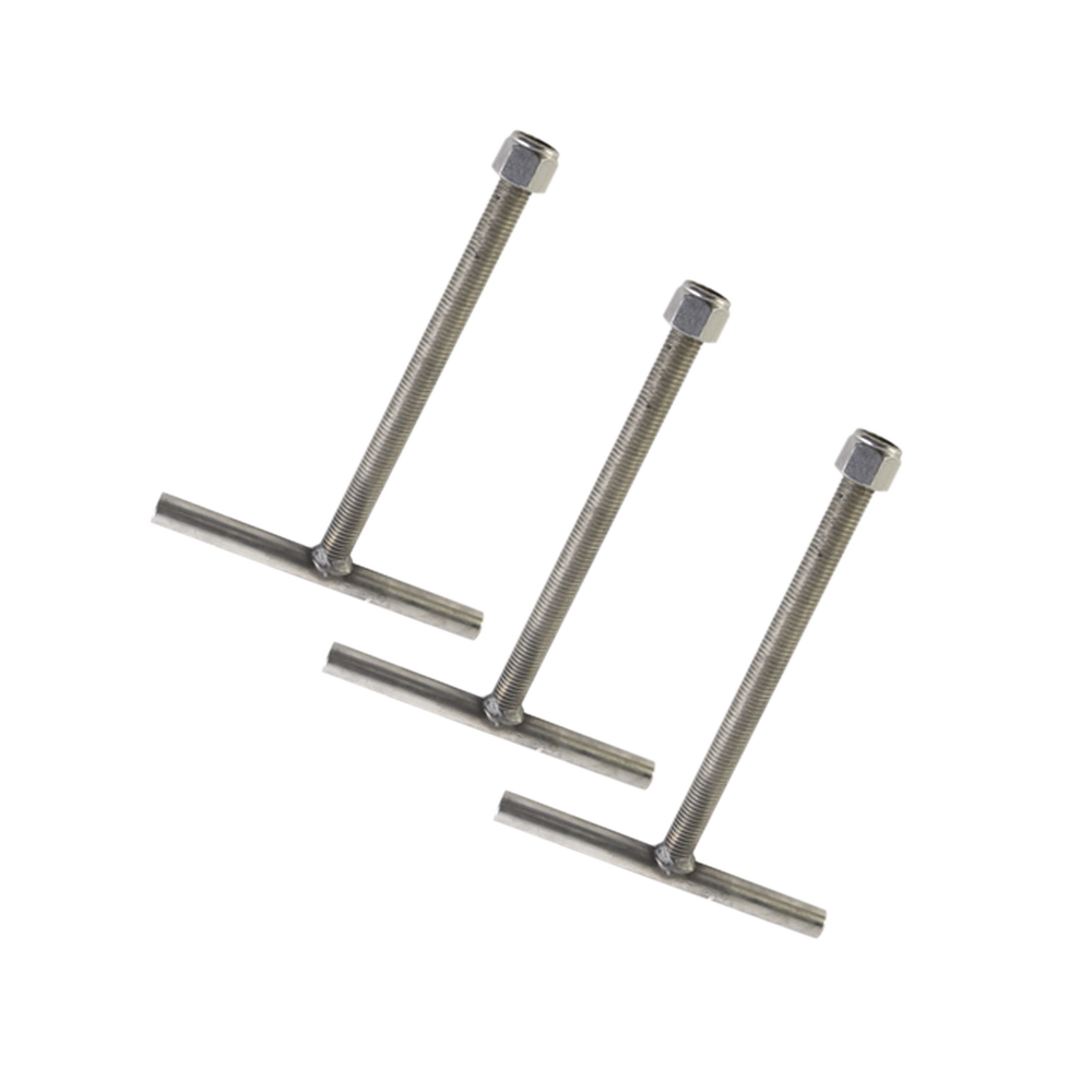 SAB60G SYSCOM TOWERS Set of 3 Anchors Hot-dip Galvanized Compatible with SBA60 SAB-60