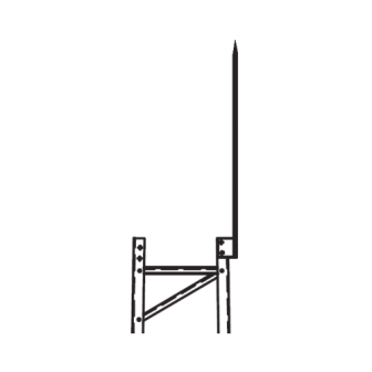 Trylon TRYTLR Solid lightning rod tip for TITAN tower structures