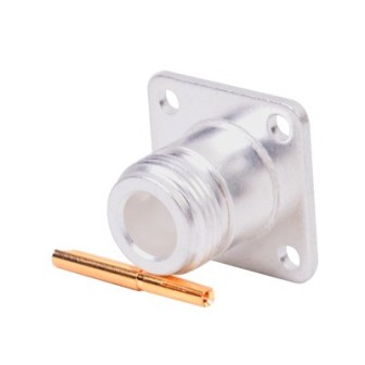 RF INDUSTRIES LTD RFN10211 Connector N Female Mount with 4 Holes