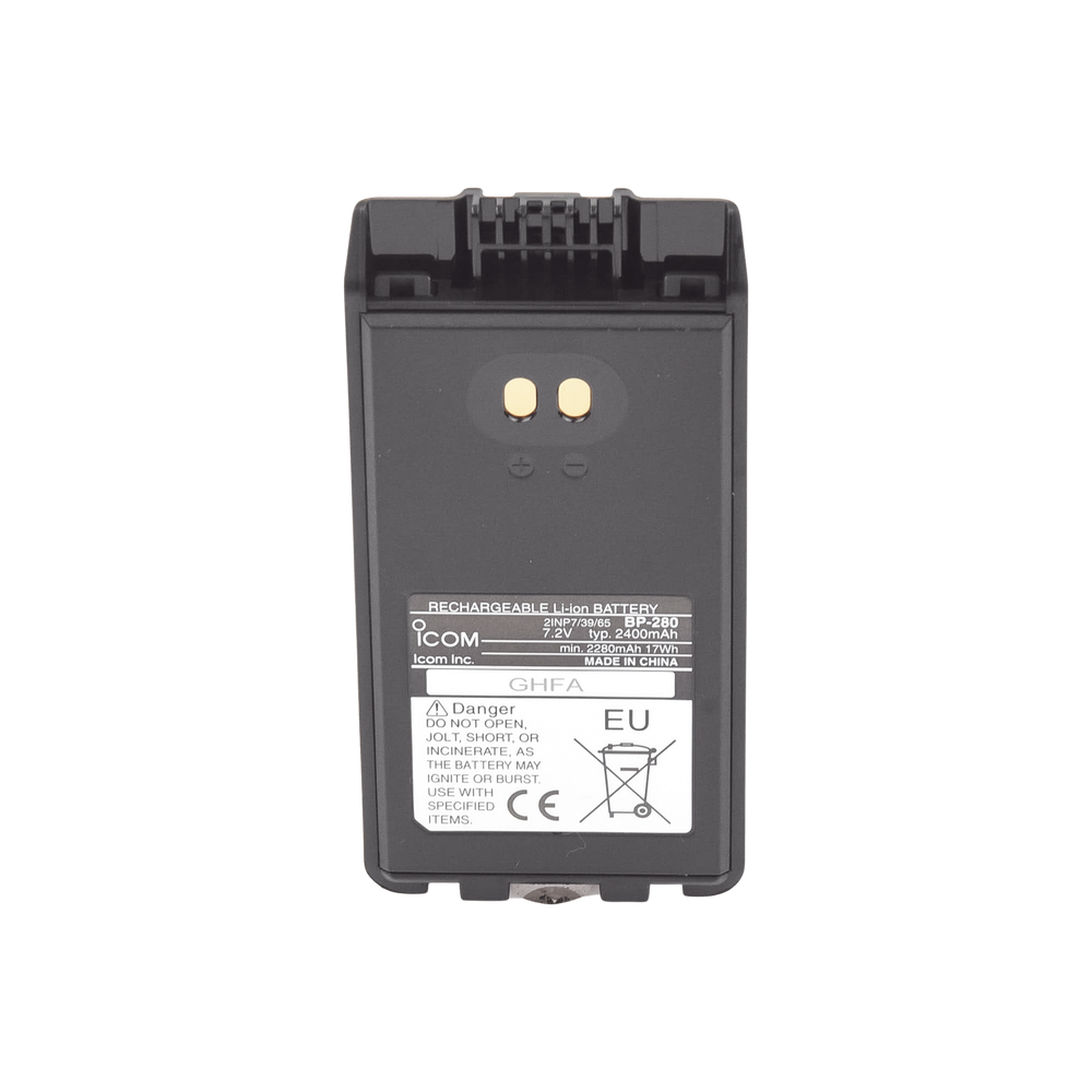 BP280 ICOM 7.2 Vdc at 2400 mAh Li-Ion Battery for Portable Radios
