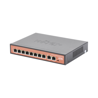 WIPS210G WI-TEK Long-Range PoE (802.3af/at/bt) Switch with 8 x 10/100Mbps PoE Ports a