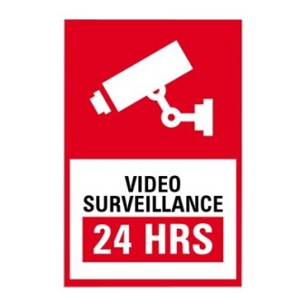 SYSLETVIDI Syscom Video Surveillance Warning Sign SYS-LETVIDI