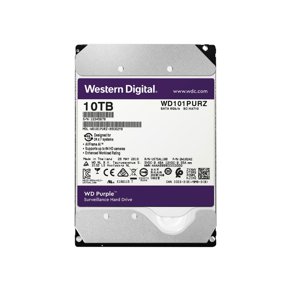 WD101PURZ Western Digital (WD) WD HDD 10TB / 7200RPM / Optimized