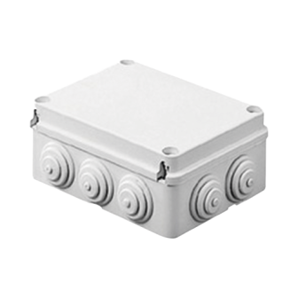 GW44010 GEWISS PVC Junction Box with 12 Inputs Screw-cap 380x300x120 mm for Exterior