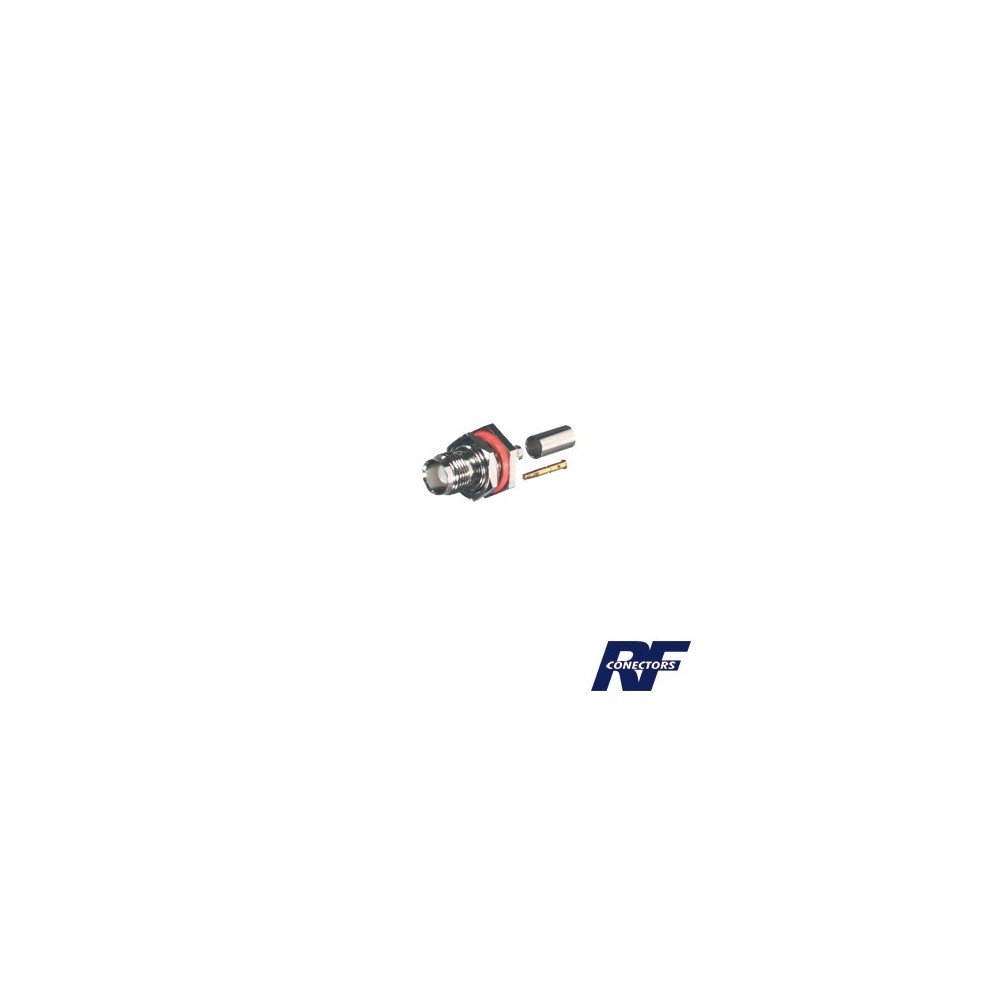 RFT1212 RF INDUSTRIES LTD TNC Female Connector panel rear mount D flat and O ring. RF