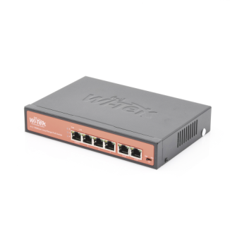 WIPS205 WI-TEK Long-Range PoE (802.3af/at/bt) Switch with 4 x 10/100Tx PoE Ports and