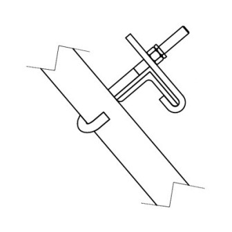 KY695 ROHN Fittings for Ladder Fixing and Cable Guide SSV Tower Face to Sections 6N t