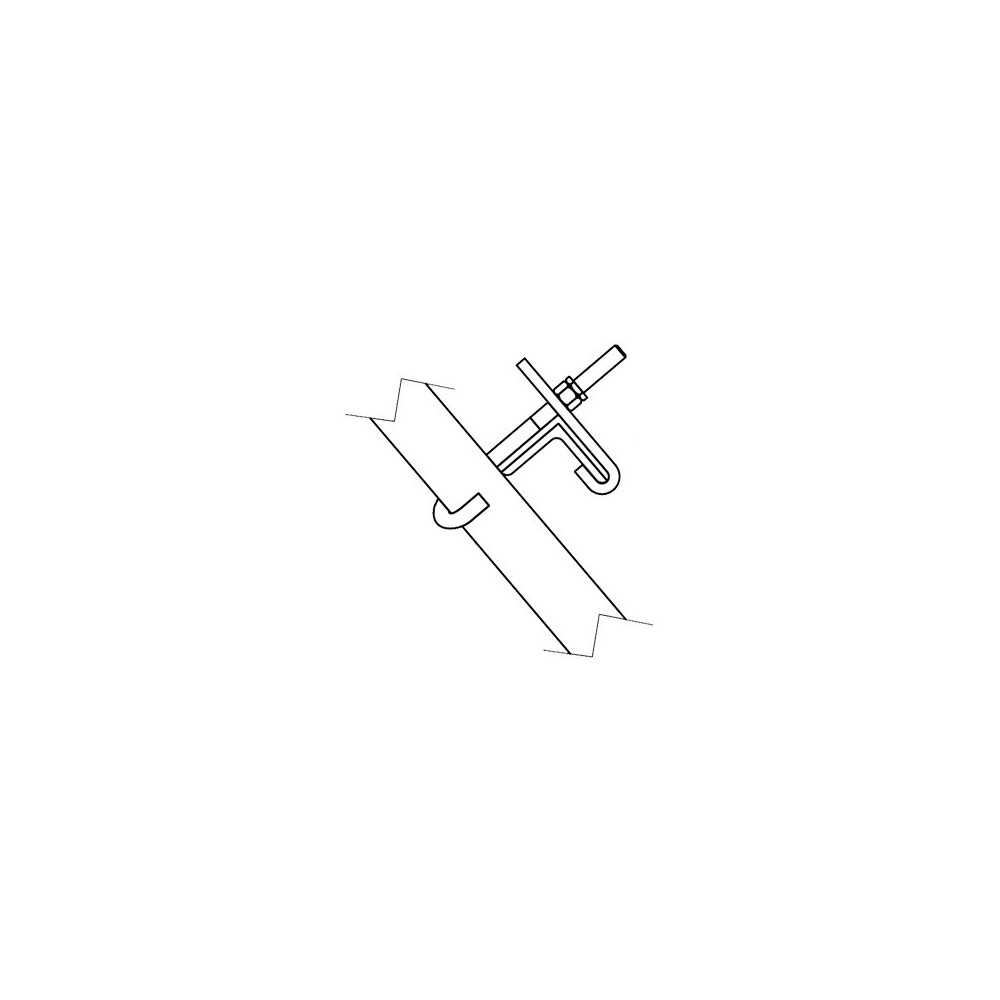 KY695 ROHN Fittings for Ladder Fixing and Cable Guide SSV Tower Face to Sections 6N t