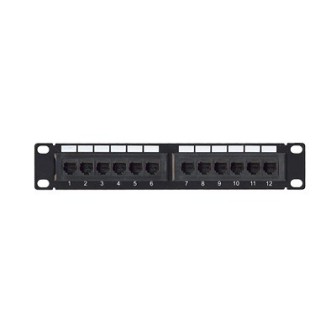 LPPP601 LINKEDPRO BY EPCOM Patch Panel UTP Cat6 10in 12 Ports LP-
