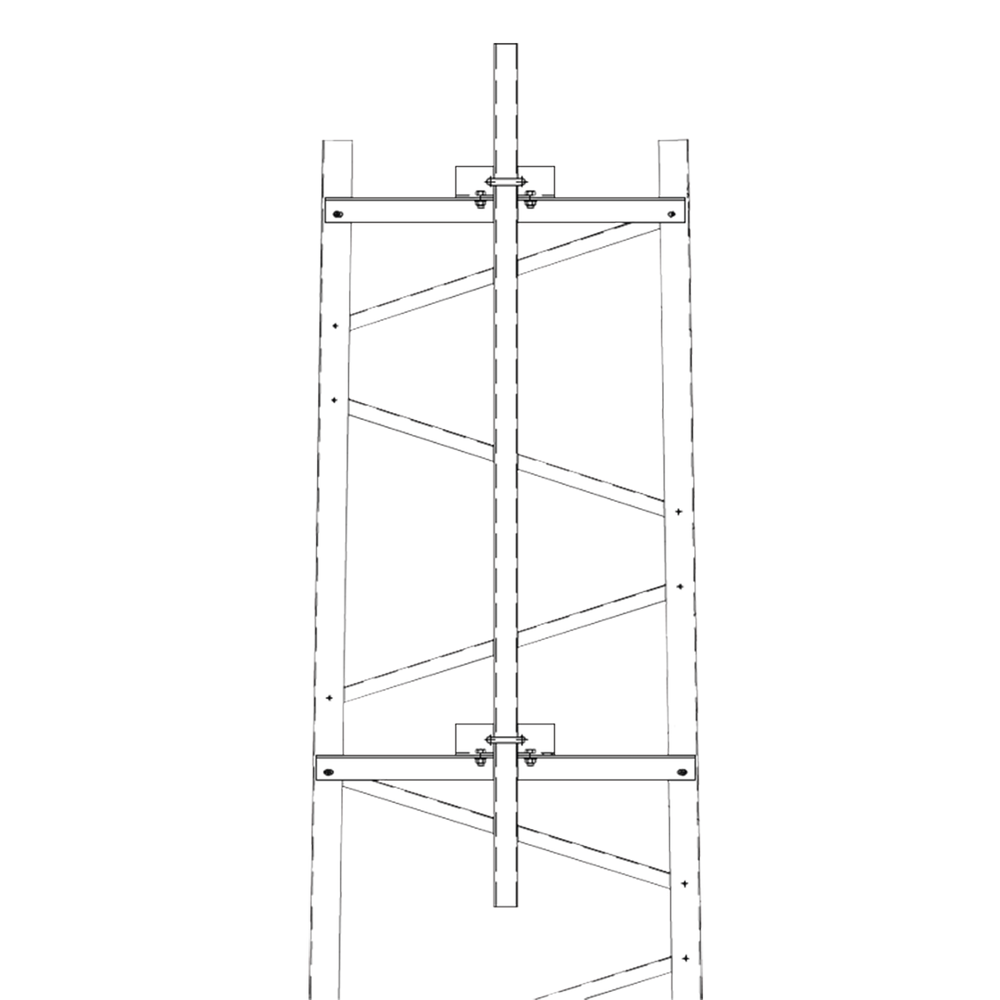 Trylon TRYTFM4 Side Mount Kit for Section 4 TITAN Tower with 6 f