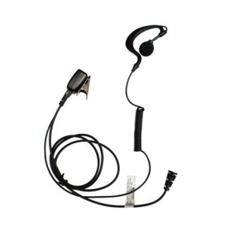 TX118H03 TX PRO 2-Wire Lapel Microphone with Adjustable Hook Hanger Headset for HYT T