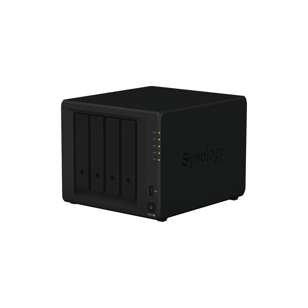 DS918PLUS SYNOLOGY 4 Bays NAS Server / Up to 9 HDD of 12TB / Up to 108TB / Supports U