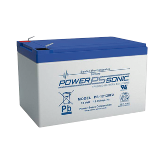 PS12120F2 POWER SONIC Battery 12V 12AH / Ideal for Fire Detection