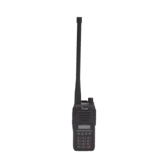 A1641USA ICOM Air-Band Radio with 200 Alphanumeric Channels Full DTMF Keypad Antenna