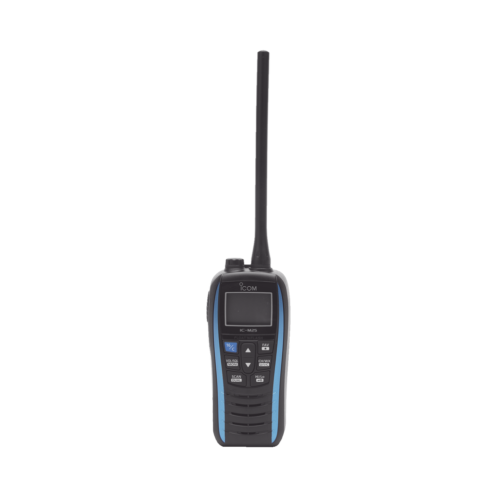 ICOM M25BLUE51USA 5W Floating Marine VHF Handheld Marine Blue Fr