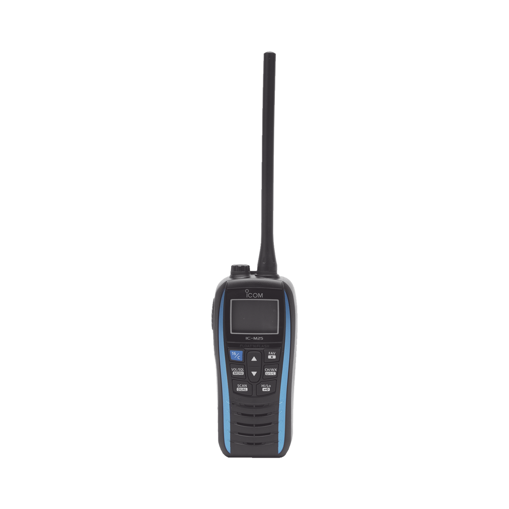 M25BLUE51USA ICOM 5W Floating Marine VHF Handheld Marine Blue Frequency Range Rx: 156