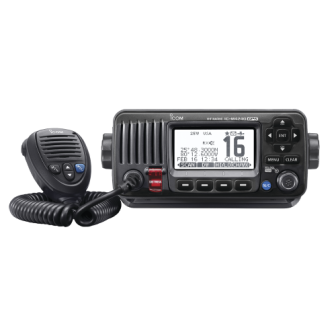 ICOM M424GBLACK Mobile Marine Class D DSC VHF with intuitive men