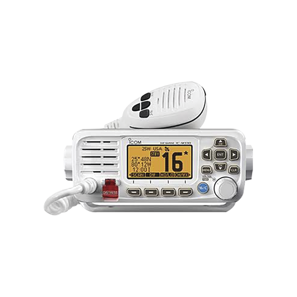 M330WHITE ICOM Marine Transceiver Top Performance Ultra Compact VHF (Without GPS Rece