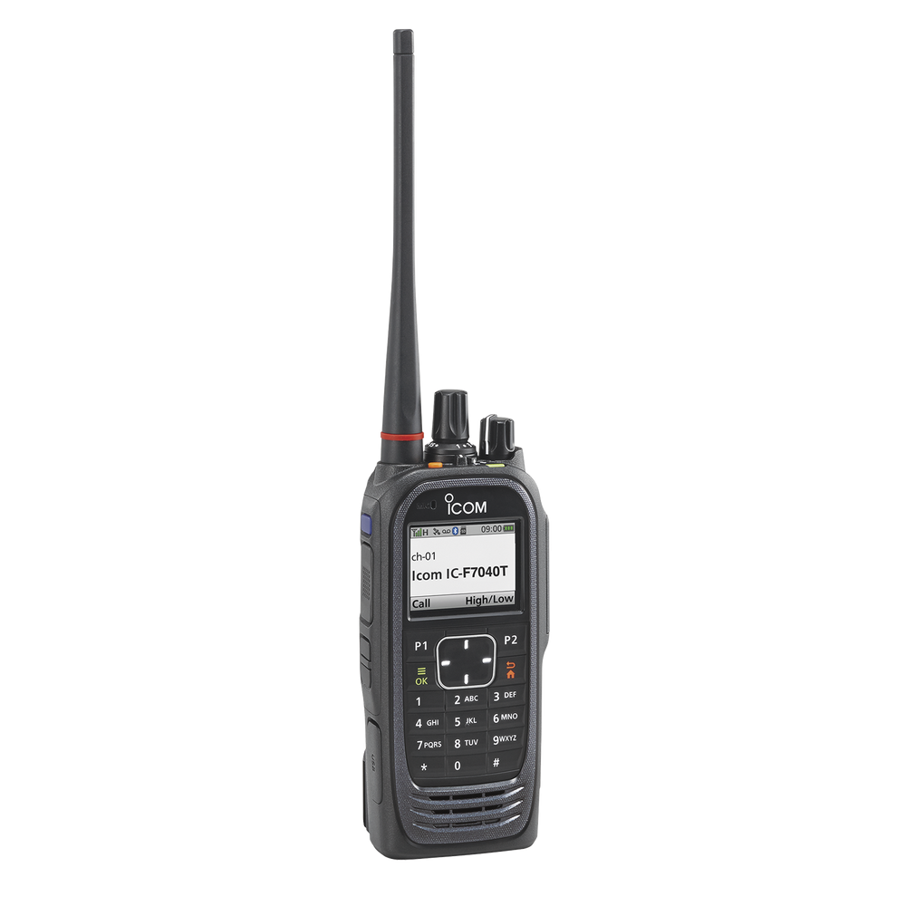 F7040T ICOM Portable UHF 10-key type Radio 3W 700-800MHz 1024 Channels Sumbmersible I