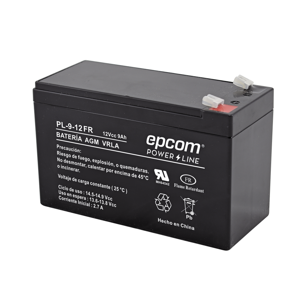 PL912FR EPCOM POWERLINE Backup battery / 12 V 9 Ah / UL / AGM-VRLA technology / Flame