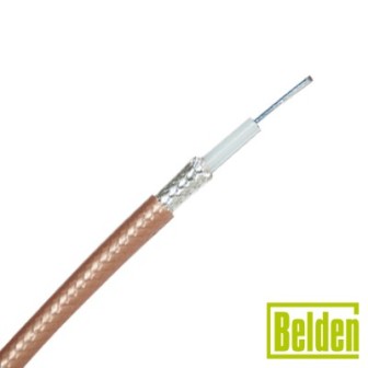 83242 BELDEN Coaxial cable 50 Ohm 19 AWG solid .037 silver-coated copper-covered stee