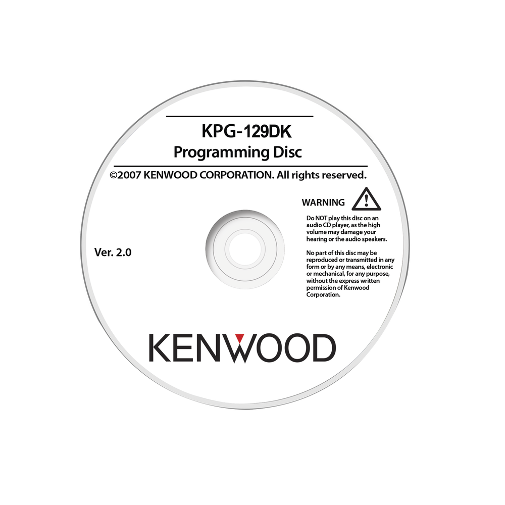 KENWOOD KPG129DK Programming software for repeaters NXR-710/810