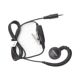 KENWOOD KHS34 C-Ring Earpiece with PTT and Microphone for Kenwoo