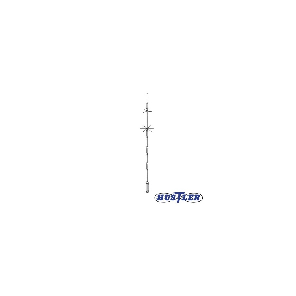 HUSTLER 5BTV HF Base Antenna 1000 W Connector UHF Female Height