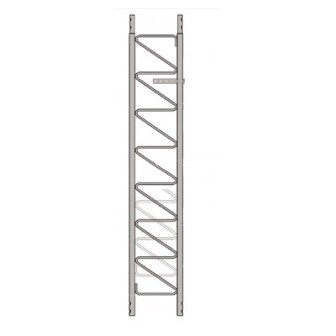 ROHN 25G Hot-dip Galvanized Standard Guyed Tower Section 10 ft (