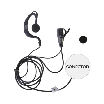 TXEHI TX PRO Microphone - adjustable ear clip headset for ICOM IC