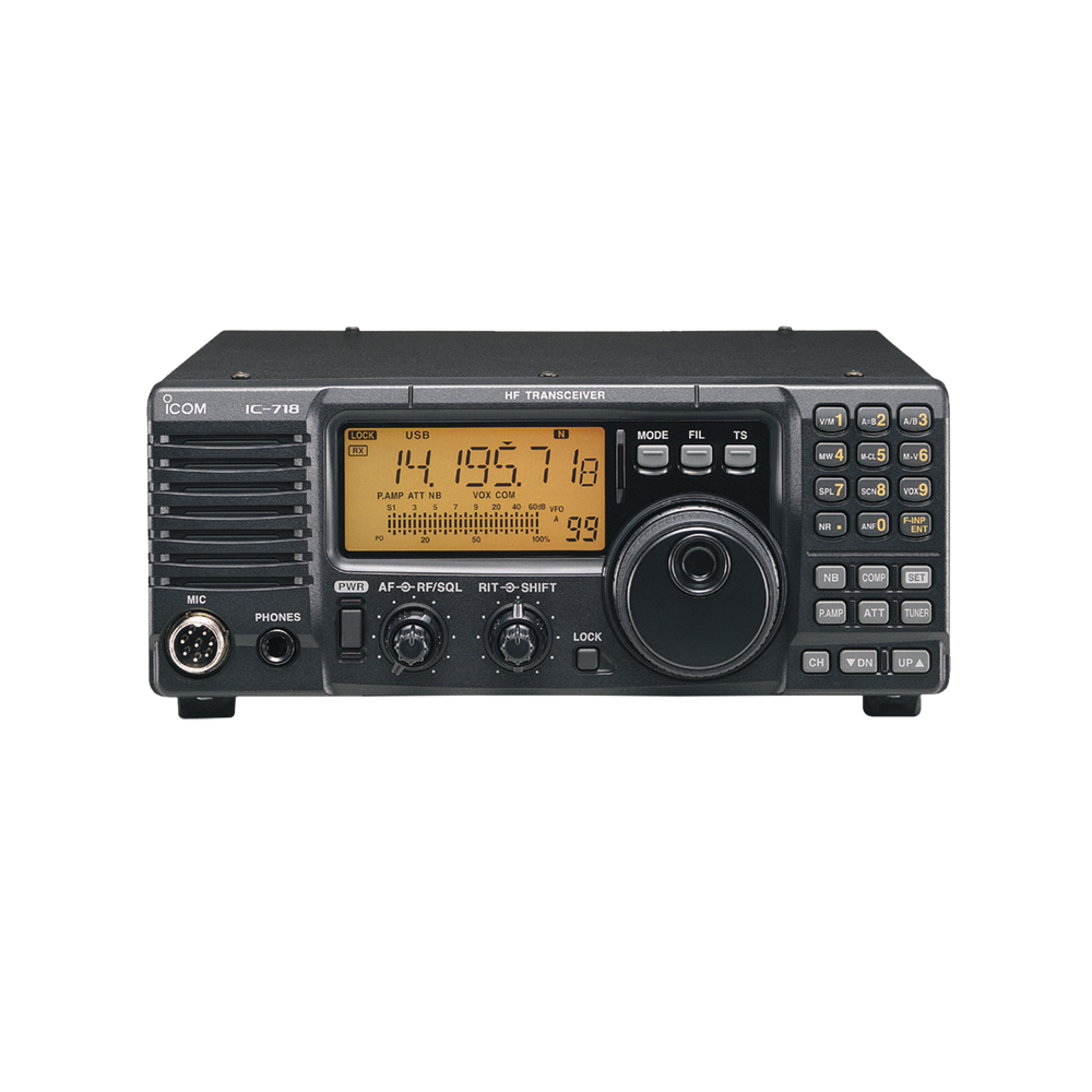 ICOM IC718 HF Radio Transceiver for Radio Mic HM-36 100W SSB 40W