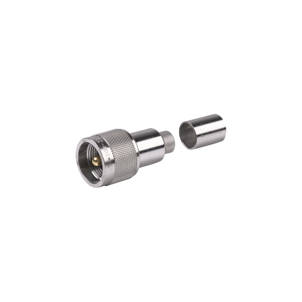 EZ400UM Times Microwave UHF Male Crimp Connector Non-Solder Pin EZ-400-UM