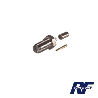 RSA3050C RF INDUSTRIES LTD SMA Female Connector to Crimp on RG-58/U cable Nickel / Go