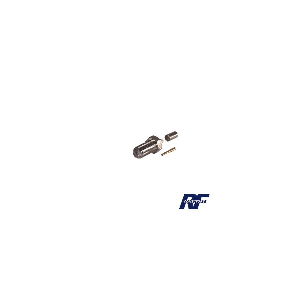 RSA3050C RF INDUSTRIES LTD SMA Female Connector to Crimp on RG-58/U cable Nickel / Go