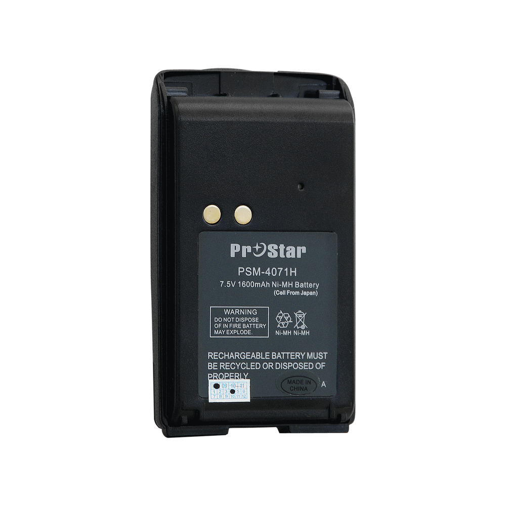 PSM4071H PROSTAR Ni-MH Battery 1500 mA. for Motorola BPR40 / MAG ONE Radios PSM4071H