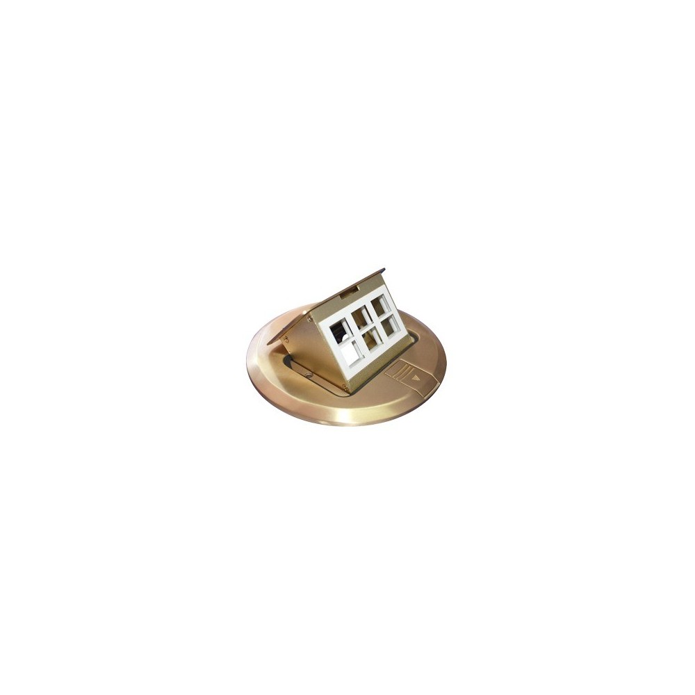 THMCPDB THORSMAN Round data floor socket bronze color (3 contacts) (11000-12102) TH-M